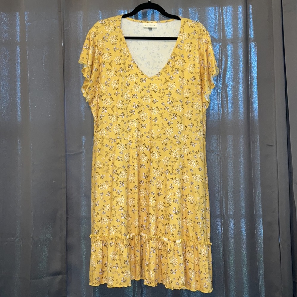 Baileys Blossoms Mommy & Me Yellow Floral Dresses